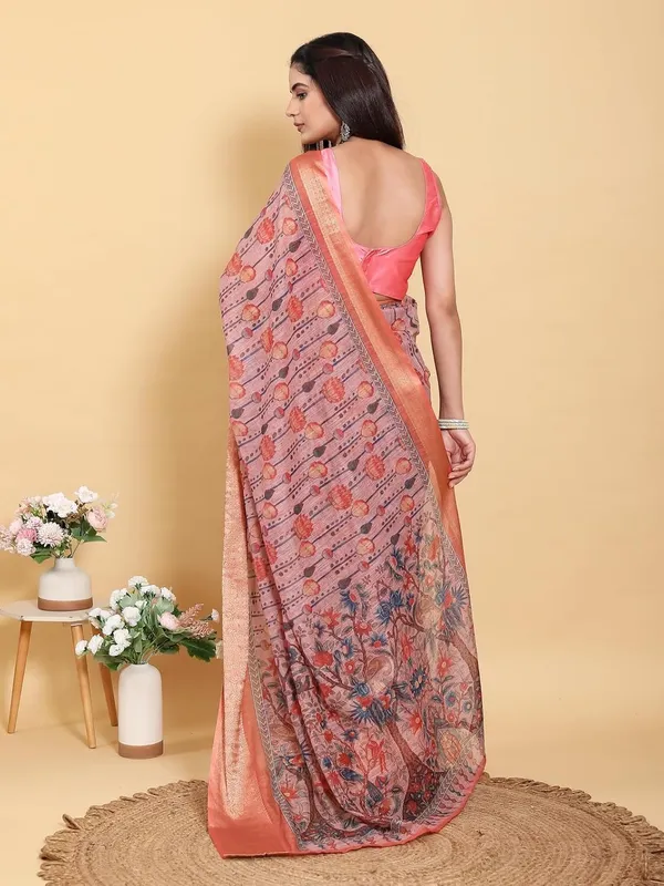 Women's_Linen_Cotton_Jacquard_Patta_Saree_with_Elegant_Weaving_Design_|_For_Traditional,_Festive_&_Wedding_|_Soft,_Breathable_&_Stylish_|_5.5m_Saree_+_0.8m_Blouse_Piece_(Mauve_&_Orange)