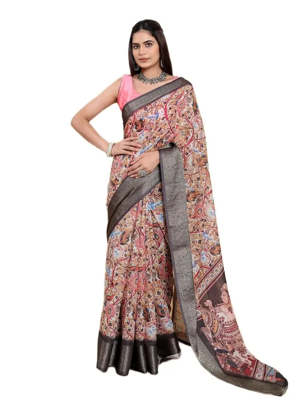Women's_Linen_Cotton_Jacquard_Patta_Saree_with_Elegant_Weaving_Design_|_For_Traditional,_Festive_&_Wedding_|_Soft,_Breathable_&_Stylish_|_5.5m_Saree_+_0.8m_Blouse_Piece_(Blush_&_Grey)