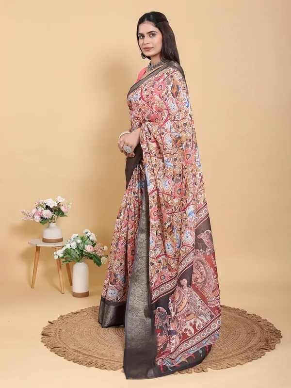 Women's_Linen_Cotton_Jacquard_Patta_Saree_with_Elegant_Weaving_Design_|_For_Traditional,_Festive_&_Wedding_|_Soft,_Breathable_&_Stylish_|_5.5m_Saree_+_0.8m_Blouse_Piece_(Blush_&_Grey)