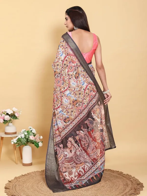 Women's_Linen_Cotton_Jacquard_Patta_Saree_with_Elegant_Weaving_Design_|_For_Traditional,_Festive_&_Wedding_|_Soft,_Breathable_&_Stylish_|_5.5m_Saree_+_0.8m_Blouse_Piece_(Blush_&_Grey)