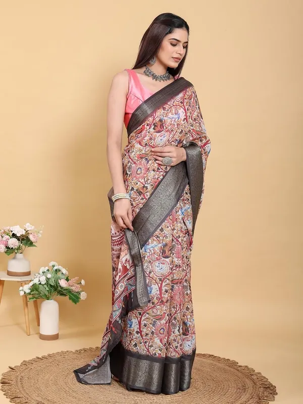 Women's_Linen_Cotton_Jacquard_Patta_Saree_with_Elegant_Weaving_Design_|_For_Traditional,_Festive_&_Wedding_|_Soft,_Breathable_&_Stylish_|_5.5m_Saree_+_0.8m_Blouse_Piece_(Blush_&_Grey)