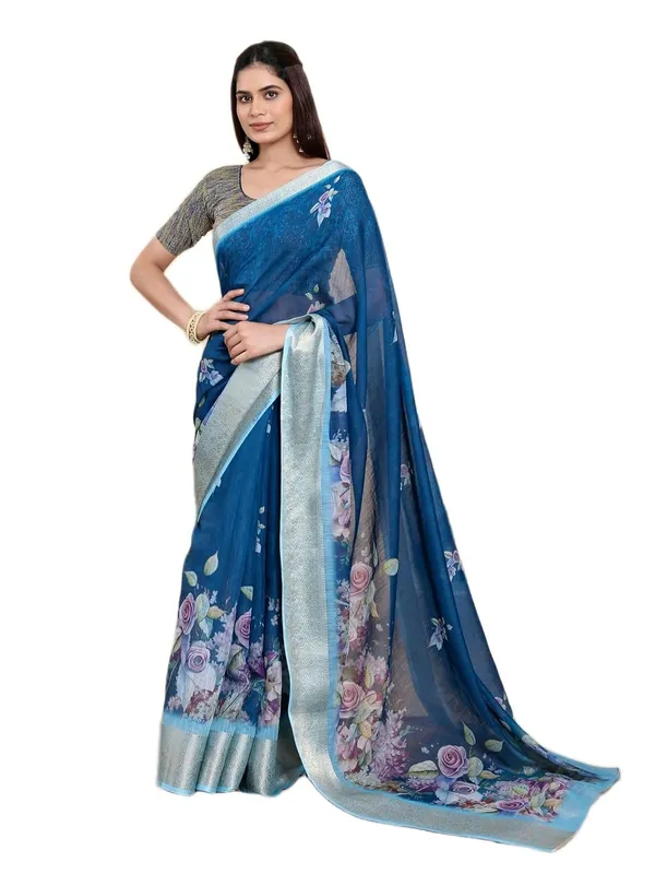 Women's_Linen_Cotton_Jacquard_Patta_Saree_with_Elegant_Weaving_Design_|_For_Traditional,_Festive_&_Wedding_|_Soft,_Breathable_&_Stylish_|_5.5m_Saree_+_0.8m_Blouse_Piece_(Royal_&_Blue)