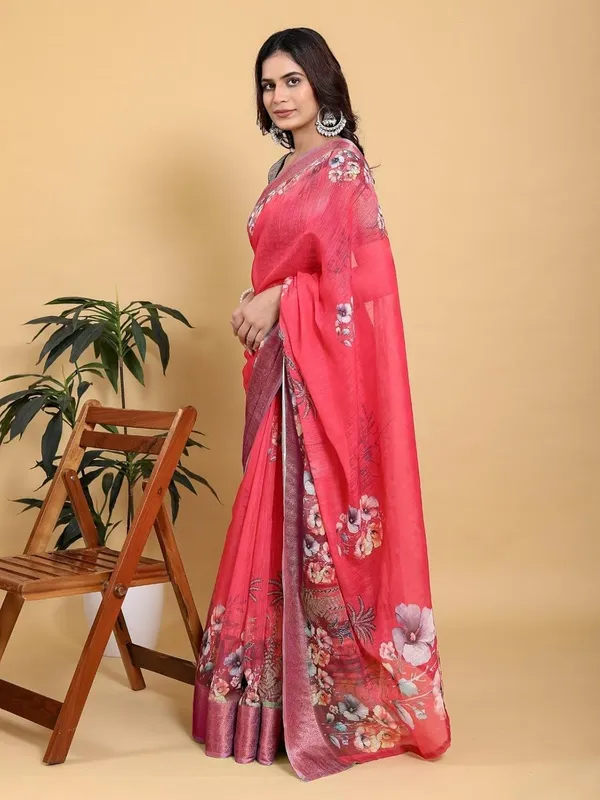 Women's_Linen_Cotton_Jacquard_Patta_Saree_with_Elegant_Weaving_Design_|_For_Traditional,_Festive_&_Wedding_|_Soft,_Breathable_&_Stylish_|_5.5m_Saree_+_0.8m_Blouse_Piece_(Rani_&_Green)