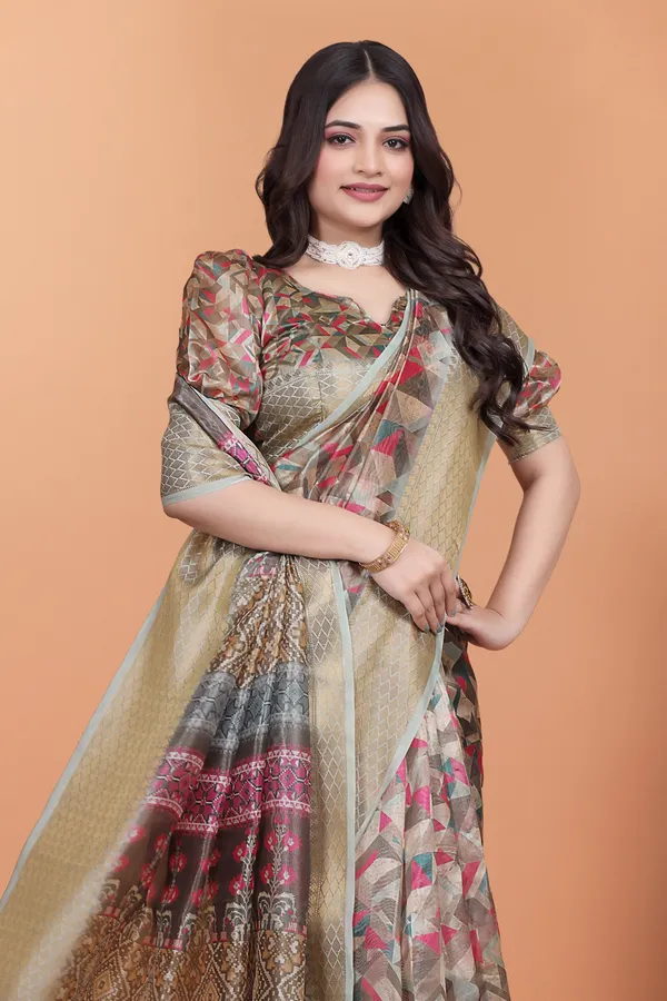 Women's_Elegant_Soft_Silk_Blend_Saree_with_Zari_Border_&_Designer_Printed_Pallu_for_Women_|_For_Traditional,_Festive_&_Wedding_|_5.5m_Saree_+_0.8m_Blouse_(Golden_Beige_&_Multicolor)