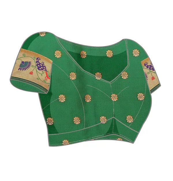Pure_Silk_Paithani_Saree_with_Rich_Zari_Woven_Border_&_Peacock_Motifs_|_For_Traditional_Wedding_&_Festivals_|_5.5m_Saree_+_0.8m_Blouse_(Dark_Green)
