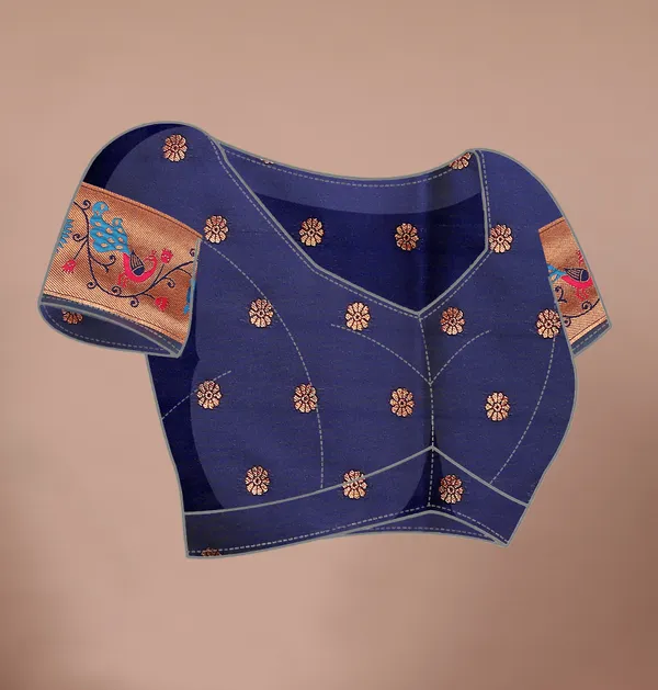 Pure_Silk_Paithani_Saree_with_Rich_Zari_Woven_Border_&_Peacock_Motifs_|_For_Traditional_Wedding_&_Festivals_|_5.5m_Saree_+_0.8m_Blouse_(Navy_Blue)