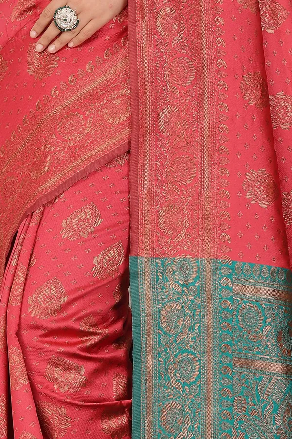 Women's_Banarasi_Silk_Saree_for_Women_|_Traditional_Woven_Saree_with_Contrast_Border_&_Pallu_|_For_Traditional,_Festive_&_Wedding_Saree_with_Blouse_Piece_(Gold_-_Pink_&_Light_Green)