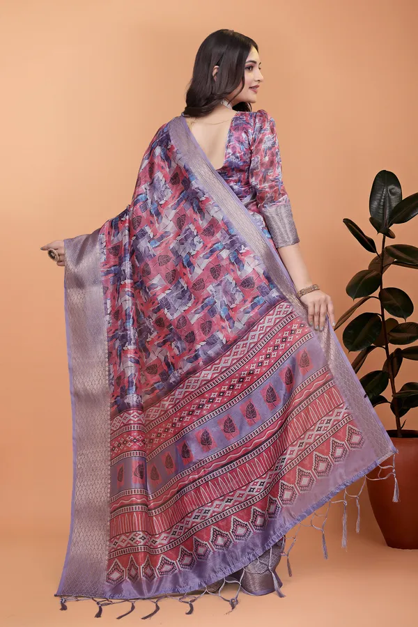 Women's_Elegant_Soft_Silk_Blend_Saree_with_Zari_Border_&_Designer_Printed_Pallu_for_Women_|_For_Traditional,_Festive_&_Wedding_|_5.5m_Saree_+_0.8m_Blouse_(Lavender_&_Pink)