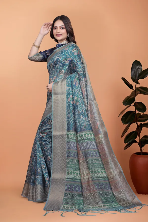 Women's_Elegant_Soft_Silk_Blend_Saree_with_Zari_Border_&_Designer_Printed_Pallu_for_Women_|_For_Traditional,_Festive_&_Wedding_|_5.5m_Saree_+_0.8m_Blouse_(Peacock_Blue)
