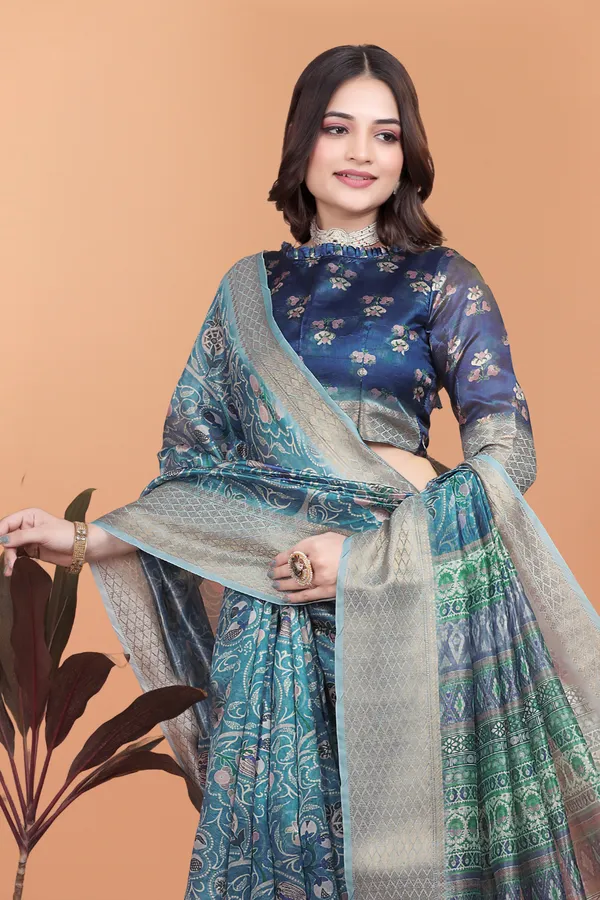 Women's_Elegant_Soft_Silk_Blend_Saree_with_Zari_Border_&_Designer_Printed_Pallu_for_Women_|_For_Traditional,_Festive_&_Wedding_|_5.5m_Saree_+_0.8m_Blouse_(Peacock_Blue)