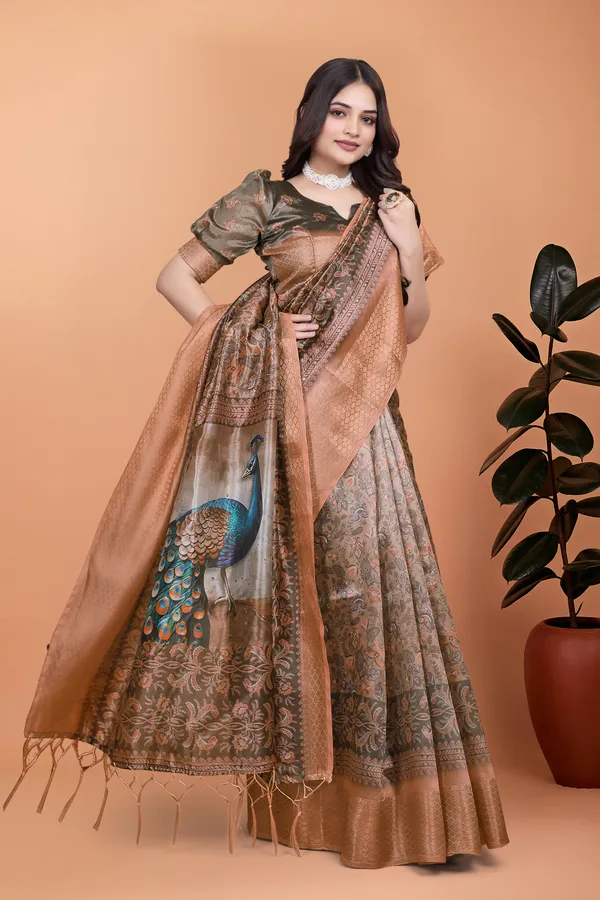 Women's_Elegant_Soft_Silk_Blend_Saree_with_Zari_Border_&_Designer_Printed_Pallu_for_Women_|_For_Traditional,_Festive_&_Wedding_|_5.5m_Saree_+_0.8m_Blouse_(Bronze_&_Olive_Green)