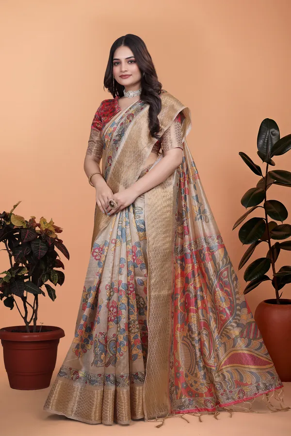 Women's_Elegant_Soft_Silk_Blend_Saree_with_Zari_Border_&_Designer_Printed_Pallu_for_Women_|_For_Traditional,_Festive_&_Wedding_|_5.5m_Saree_+_0.8m_Blouse_(Beige_-_Multicolor)