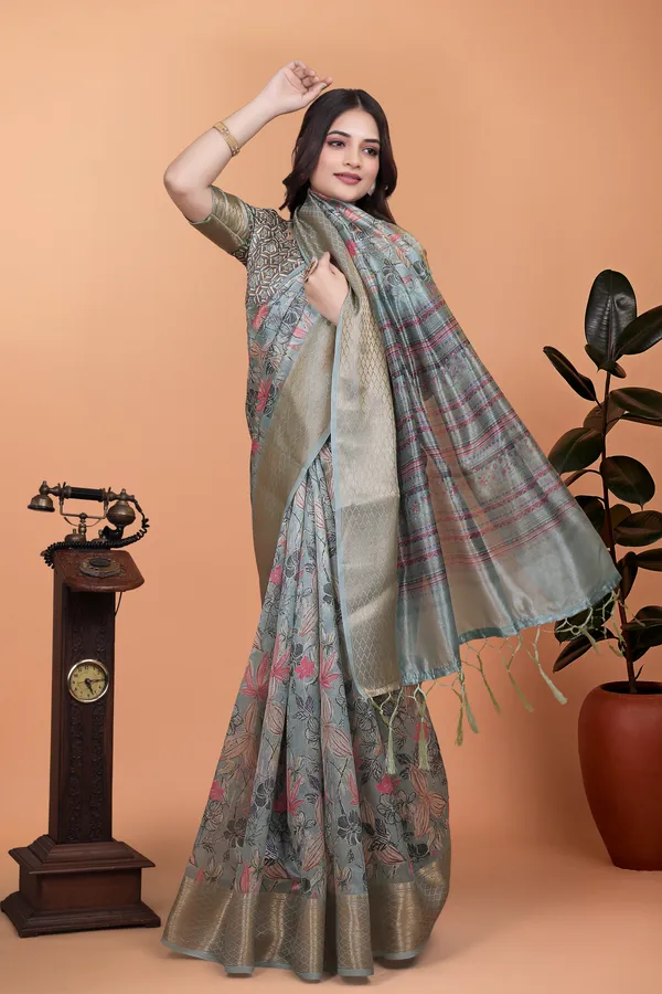 Women's_Elegant_Soft_Silk_Blend_Saree_with_Zari_Border_&_Designer_Printed_Pallu_for_Women_|_For_Traditional,_Festive_&_Wedding_|_5.5m_Saree_+_0.8m_Blouse_(Blue-Green_&_Multicolor)
