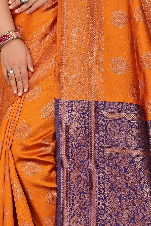 Women's_Banarasi_Silk_Saree_for_Women_|_Traditional_Woven_Saree_with_Contrast_Border_&_Pallu_|_For_Traditional,_Festive_&_Wedding_Saree_with_Blouse_Piece_(Gold_-_Orange_&_Blue)