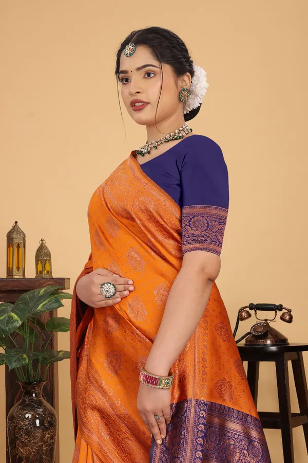 Women's_Banarasi_Silk_Saree_for_Women_|_Traditional_Woven_Saree_with_Contrast_Border_&_Pallu_|_For_Traditional,_Festive_&_Wedding_Saree_with_Blouse_Piece_(Gold_-_Orange_&_Blue)