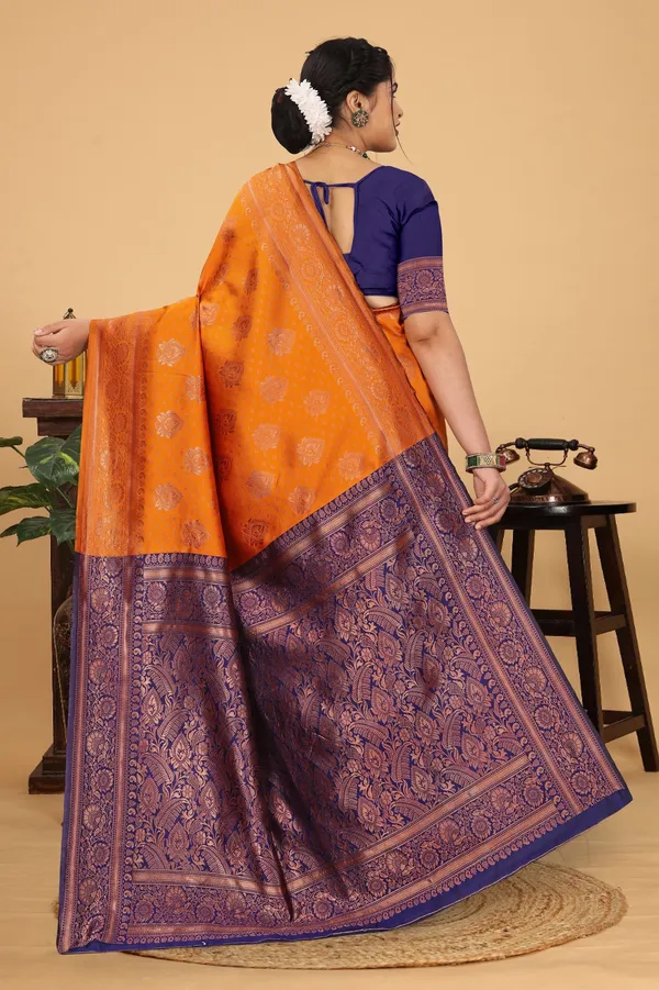 Women's_Banarasi_Silk_Saree_for_Women_|_Traditional_Woven_Saree_with_Contrast_Border_&_Pallu_|_For_Traditional,_Festive_&_Wedding_Saree_with_Blouse_Piece_(Gold_-_Orange_&_Blue)