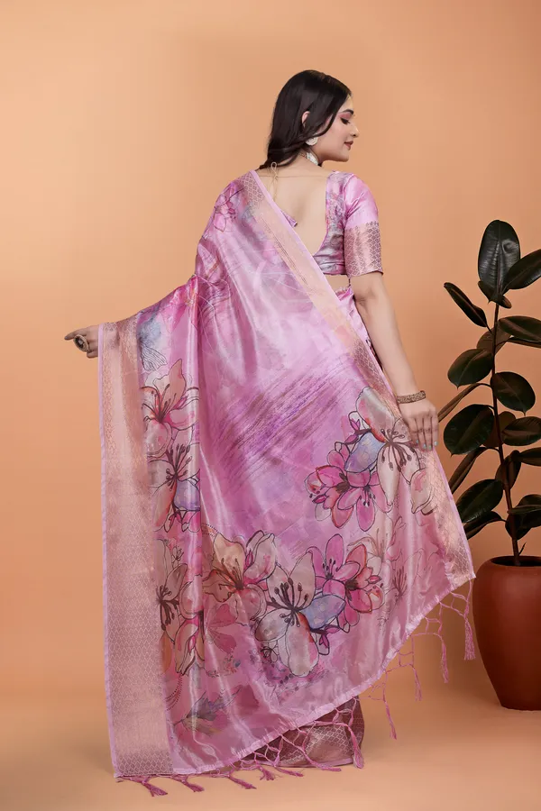 Baby_Pink_Women's_Elegant_Soft_Silk_Blend_Saree_with_Zari_Border_&_Designer_Printed_Pallu_for_Women_|_For_Traditional,_Festive_&_Wedding_|_5.5m_Saree_+_0.8m_Blouse