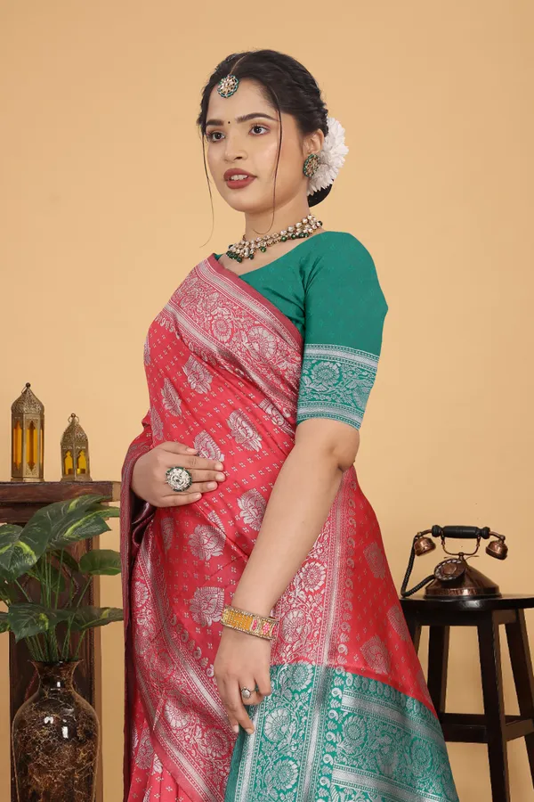 Women's_Banarasi_Silk_Saree_for_Women_|_Traditional_Woven_Saree_with_Contrast_Border_&_Pallu_|_For_Traditional,_Festive_&_Wedding_Saree_with_Blouse_Piece_(Silver_-_Pink_&_Light_Green)