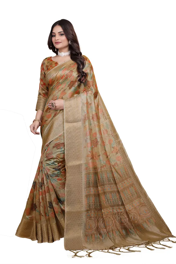 Women's_Elegant_Soft_Silk_Blend_Saree_with_Zari_Border_&_Designer_Printed_Pallu_for_Women_|_For_Traditional,_Festive_&_Wedding_|_5.5m_Saree_+_0.8m_Blouse_(Golden_Beige)
