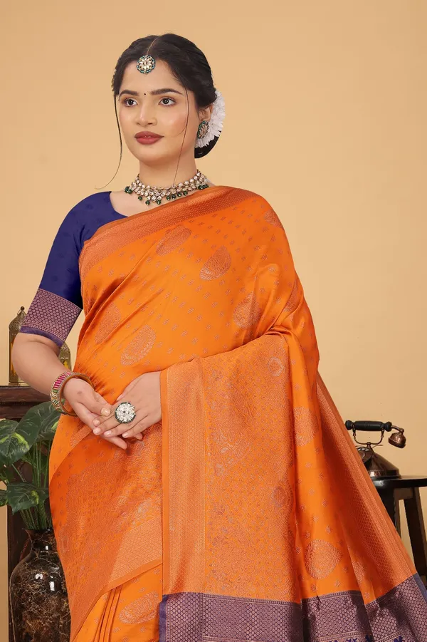 Women's_Banarasi_Silk_Saree_for_Women_|_Traditional_Woven_Saree_with_Contrast_Border_&_Pallu_|_For_Traditional,_Festive_&_Wedding_Saree_with_Blouse_Piece_(Gold_-_Orange_&_Blue)