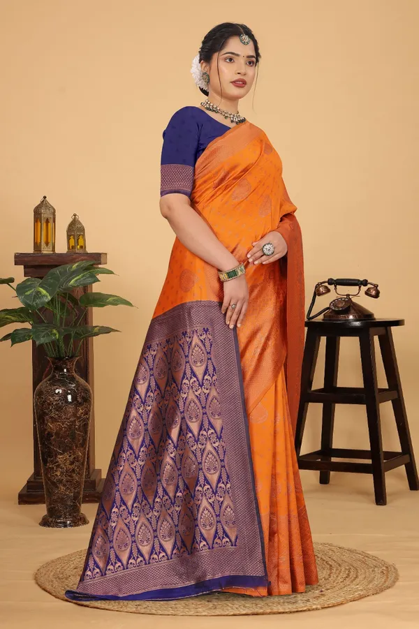 Women's_Banarasi_Silk_Saree_for_Women_|_Traditional_Woven_Saree_with_Contrast_Border_&_Pallu_|_For_Traditional,_Festive_&_Wedding_Saree_with_Blouse_Piece_(Gold_-_Orange_&_Blue)