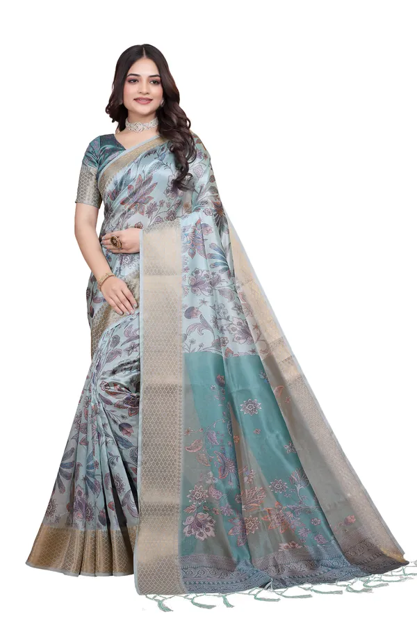 Women's_Elegant_Soft_Silk_Blend_Saree_with_Zari_Border_&_Designer_Printed_Pallu_for_Women_|_For_Traditional,_Festive_&_Wedding_|_5.5m_Saree_+_0.8m_Blouse_(Pastel_Blue_&_Teal)