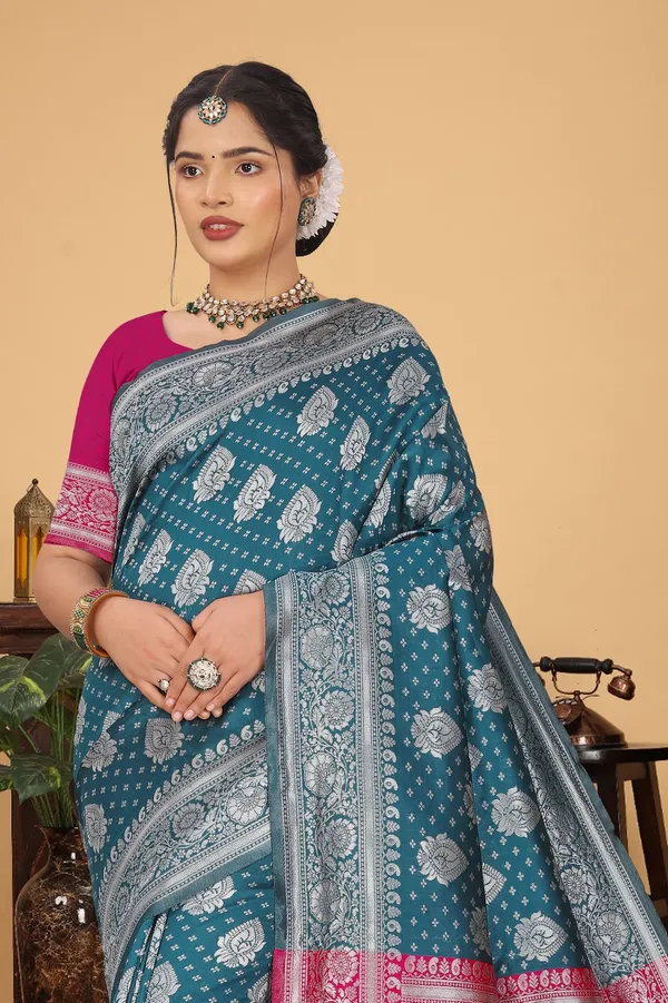 Women's_Banarasi_Silk_Saree_for_Women_|_Traditional_Woven_Saree_with_Contrast_Border_&_Pallu_|_For_Traditional,_Festive_&_Wedding_Saree_with_Blouse_Piece_(Silver_-_Blue_&_Pink)