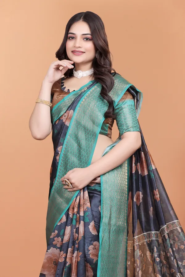 Women's_Elegant_Soft_Silk_Blend_Saree_with_Zari_Border_&_Designer_Printed_Pallu_for_Women_|_For_Traditional,_Festive_&_Wedding_|_5.5m_Saree_+_0.8m_Blouse_(Midnight_Blue_&_Peach)