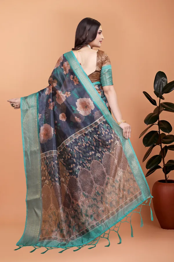 Women's_Elegant_Soft_Silk_Blend_Saree_with_Zari_Border_&_Designer_Printed_Pallu_for_Women_|_For_Traditional,_Festive_&_Wedding_|_5.5m_Saree_+_0.8m_Blouse_(Midnight_Blue_&_Peach)