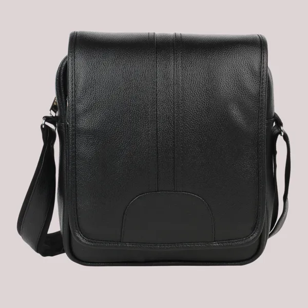 Black_Faux_Leather_Premium_&_Elegant_Body_Bag_For_Unisex