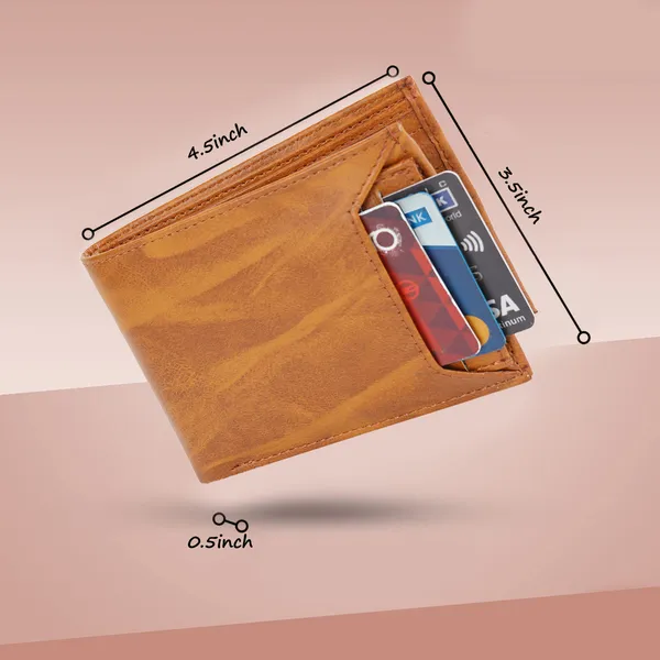 Tan_Artificial_Leather_Premium_&_Elegant_Wallet_For_Men