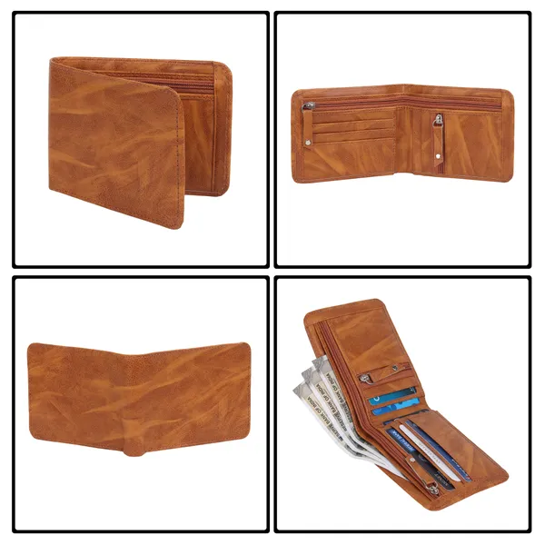 Tan_Artificial_Leather_Premium_&_Elegant_Wallet_For_Men