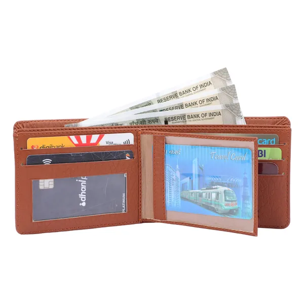 Tan_Artificial_Leather_Premium_&_Elegant_Wallet_For_Men