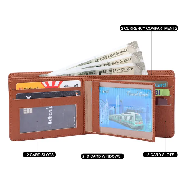 Tan_Artificial_Leather_Premium_&_Elegant_Wallet_For_Men