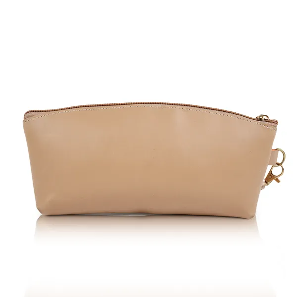 Cream_Artificial_Leather_Premium_&_Elegant_Clutch_For_Women_&_Girls