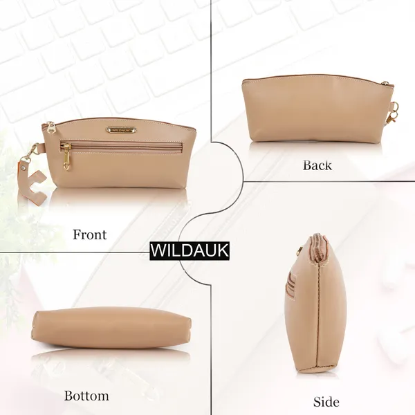 Cream_Artificial_Leather_Premium_&_Elegant_Clutch_For_Women_&_Girls