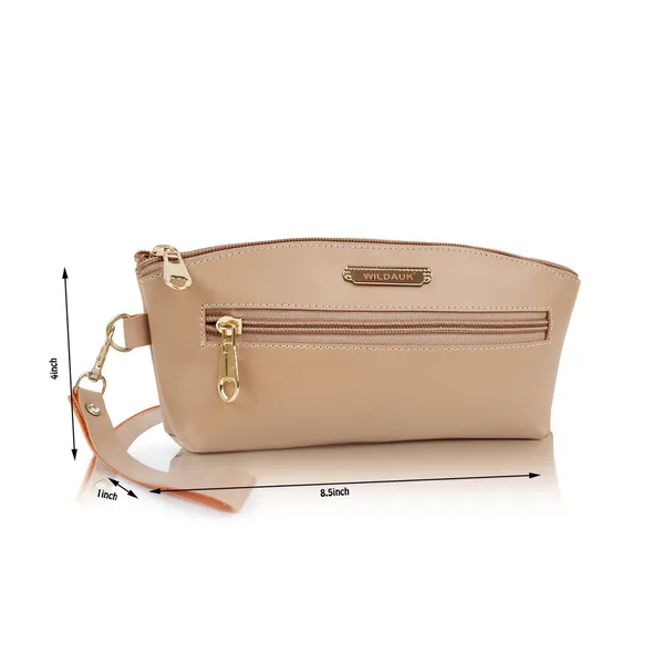 Cream_Artificial_Leather_Premium_&_Elegant_Clutch_For_Women_&_Girls