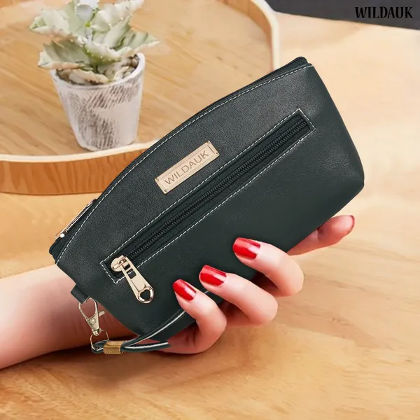 Green_Artificial_Leather_Premium_&_Elegant_Clutch_For_Women_&_Girls