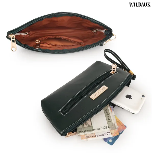 Green_Artificial_Leather_Premium_&_Elegant_Clutch_For_Women_&_Girls