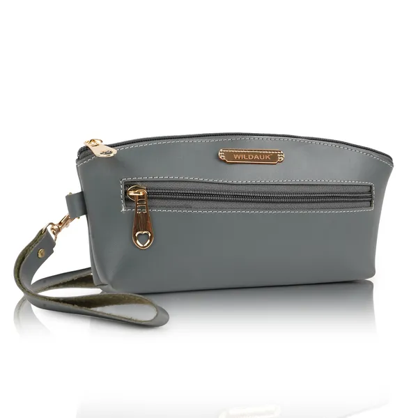 Grey_Artificial_Leather_Premium_&_Elegant_Clutch_For_Women_&_Girls