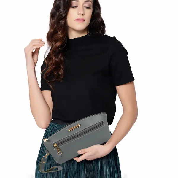 Grey_Artificial_Leather_Premium_&_Elegant_Clutch_For_Women_&_Girls