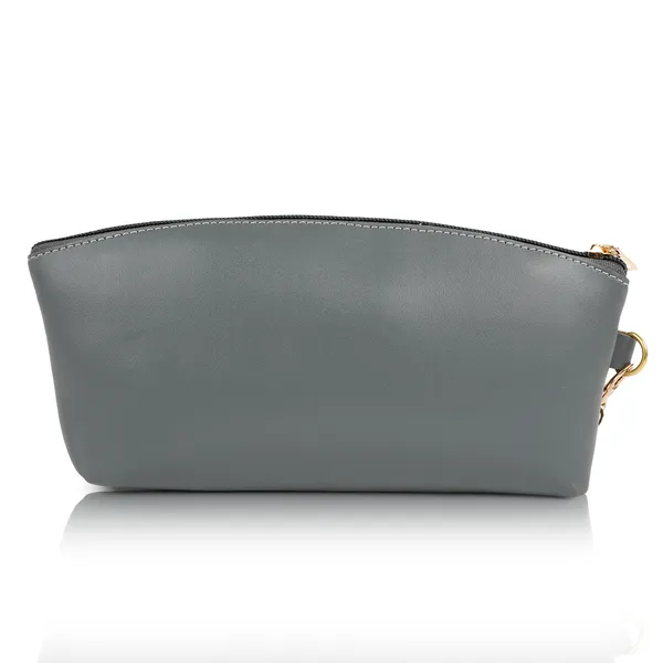 Grey_Artificial_Leather_Premium_&_Elegant_Clutch_For_Women_&_Girls