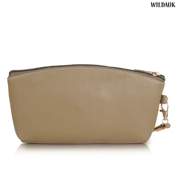 Khaki_Artificial_Leather_Premium_&_Elegant_Clutch_For_Women_&_Girls