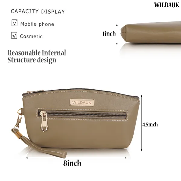 Khaki_Artificial_Leather_Premium_&_Elegant_Clutch_For_Women_&_Girls