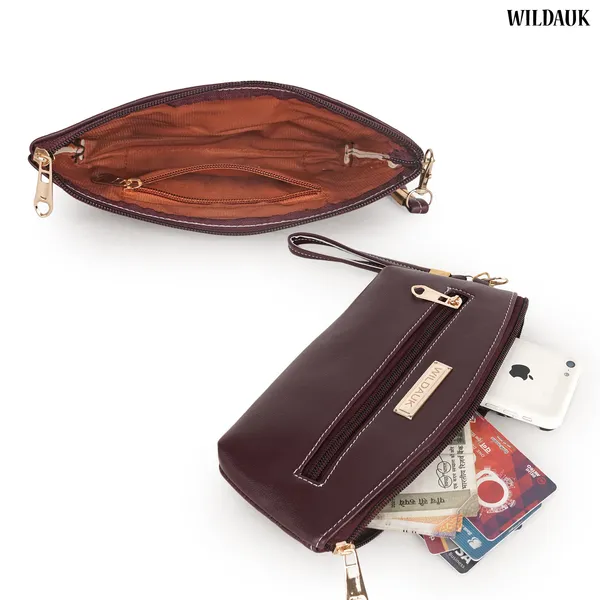 Maroon_Artificial_Leather_Premium_&_Elegant_Clutch_For_Women_&_Girls