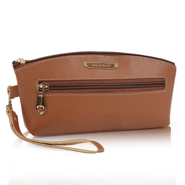 Tan_Artificial_Leather_Premium_&_Elegant_Clutch_For_Women_&_Girls