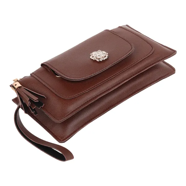 Brown_Artificial_Leather_Premium_&_Elegant_Clutch_For_Women_&_Girls