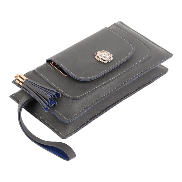 Grey_Artificial_Leather_Premium_&_Elegant_Clutch_For_Women_&_Girls