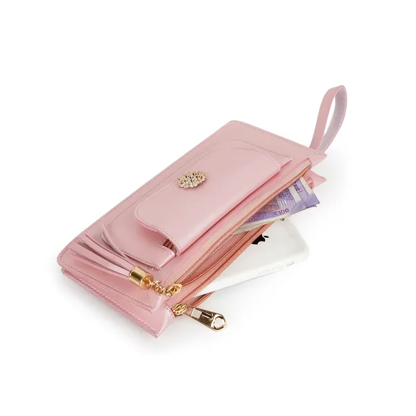 Pink_Artificial_Leather_Premium_&_Elegant_Clutch_For_Women_&_Girls