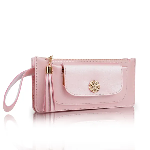 Pink_Artificial_Leather_Premium_&_Elegant_Clutch_For_Women_&_Girls
